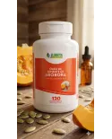 Óleo de Semente de Abóbora 120 Cápsulas – 7 Elementos Naturais – Suplemento com Vitamina E