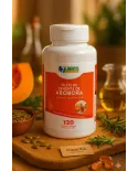 Óleo de Semente de Abóbora 120 Cápsulas – 7 Elementos Naturais – Suplemento com Vitamina E