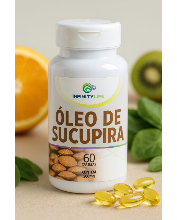 Oleo de Sucupira Infinity Life 500mg com 60 Cápsulas – Suplemento Natural