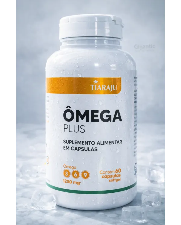 Ômega 3 6 9 Plus Tiaraju 1250mg Suplemento Alimentar 60 Cápsulas Softgel