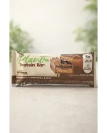 Barra Proteica Vegetal GoGreen Plant Protein Bar Brownie 40g Zero Açúcar Sem Glúten