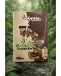 Barra de Proteína Vegana GoGreen Plants12 Unid total 480g Sem Glúten Zero Açúcar
