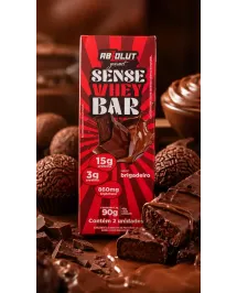 Absolut Nutrition Sense Whey Bar – Barra de Proteína com Creatina e Triptofano 90g (2 unidades de 45g)