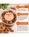 Amêndoa Crua Gigantic Suplementos Pote 150g Natural Crocante - foto 2 de 5