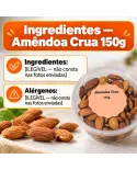 Amêndoa Crua Gigantic Suplementos Pote 150g Natural Crocante - foto 5 de 5