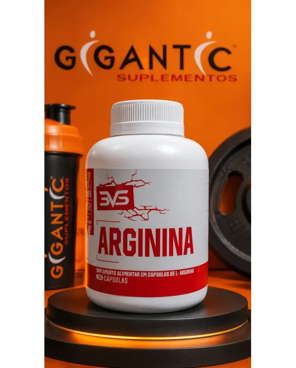 Arginina 3VS 100% Pura 600mg 120 Cápsulas L-Arginina