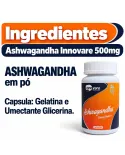 Ingredientes da Ashwagandha Innovare 500mg 60 cápsulas