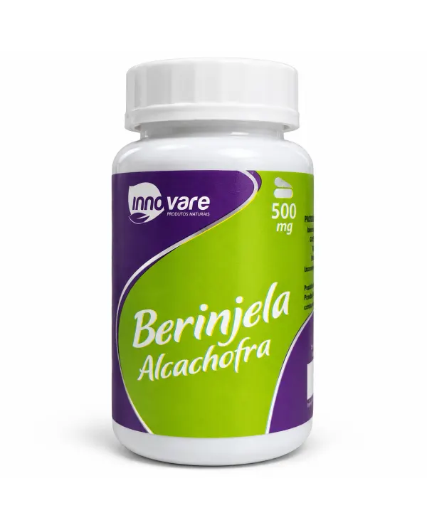 Embalagem do Suplemento Berinjela Alcachofra 500mg da marca Innovare