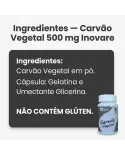 Garrafa de Carvão Vegetal 500mg Innovare com destaque para a marca e nome do produto. - foto 5 de 5