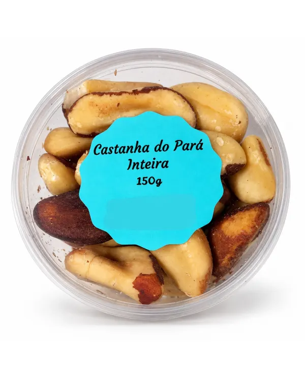 Castanha do Pará Inteira 150g com selênio e nutrientes essenciais