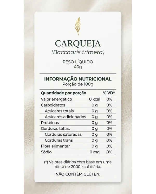 Comprar Chá de Carqueja JMF 40g — Gigantic Suplementos JMF Chás e Temperos Carqueja Baccharis trimera erva natural seca 40g sem glúten embalagem