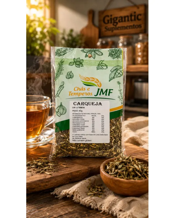 Chá de Carqueja JMF Chás e Temperos Baccharis trimera 40g