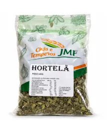 Chá de Hortelã JMF 40g Folhas Secas Puras e Naturais Digestivo JMF