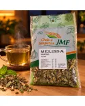 Chá de Melissa Officinalis JMF 30g - Embalagem e Gráficos de Benefícios - foto 3 de 5