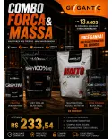 Combo Força e Massa Black Skull com Creatina 300g, Whey 100% HD 900g, Bone Crusher 300g e Maltodextrina 1kg de brinde - foto 2 de 2