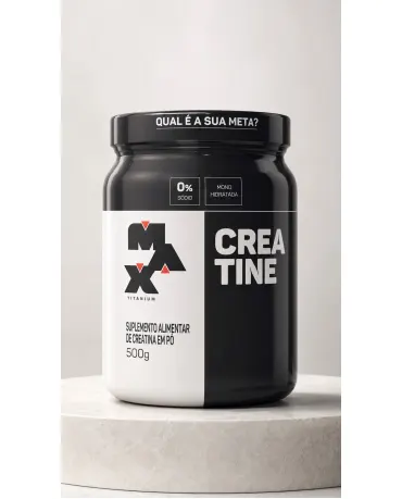 Creatina Monohidratada Max Titanium 500g - 100 Doses