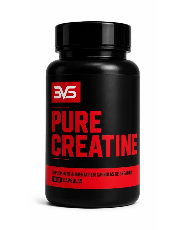 Creatina Pure Creatine 3VS 100% Monohidratada - 100 Cápsulas