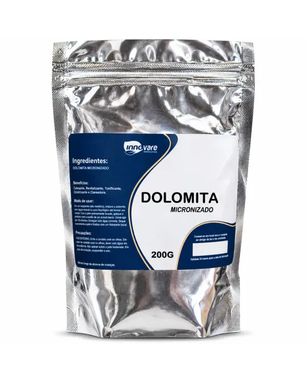 Embalagem de Dolomita Micronizada 200g da marca Innovare