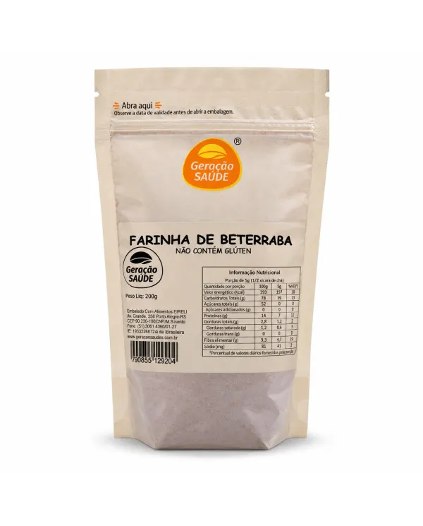 Farinha de Beterraba Geração Saúde 200g Sabor Natural