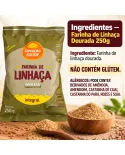 Farinha de Linhaça Dourada Integral Geração Saúde 250g pacote - foto 5 de 5