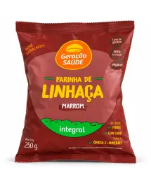 Farinha de Linhaça Marrom Integral Geração Saúde 250g Pura Ômega 3 e Fibras