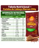 Farinha de Linhaça Marrom Integral Geração Saúde 250g pacote na bancada - foto 4 de 5