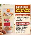 Ingredientes e alérgicos da Farinha de Nozes Pecan Geração Saúde