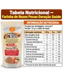 Tabela nutricional da Farinha de Nozes Pecan Geração Saúde