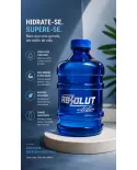 Galão de Água Absolut Nutrition 1 Litro BPA Free para academia