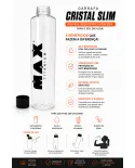 Comprar Garrafa Cristal Slim Max Titanium 1000ml Garrafa Cristal Slim Max Titanium 1000ml transparente com tampa preta