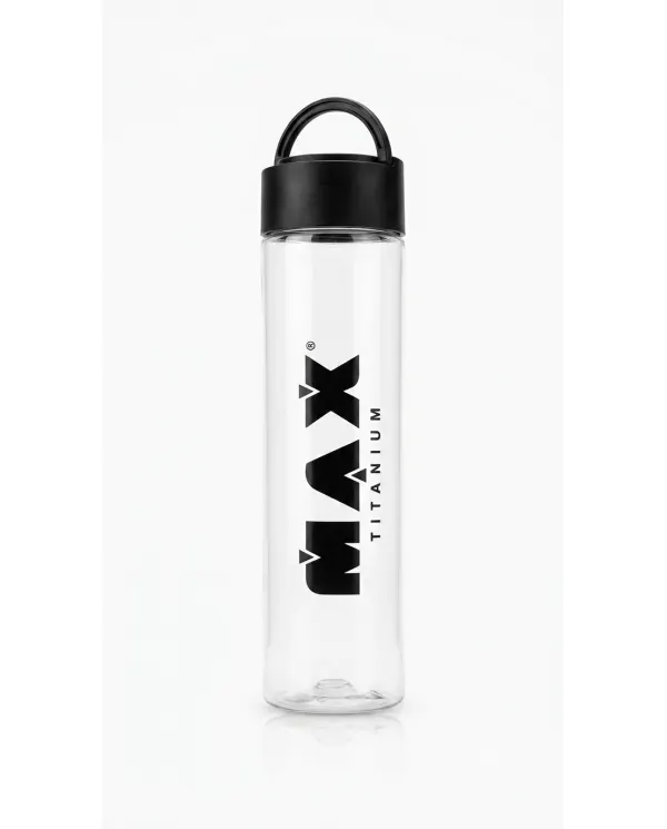 Comprar Garrafa Cristal Slim Max Titanium 1000ml Garrafa Cristal Slim Max Titanium 1000ml transparente com tampa preta