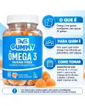 Frasco de Gummy Ômega 3 Sugar Free BVS Sabor Laranja 120g - foto 2 de 5