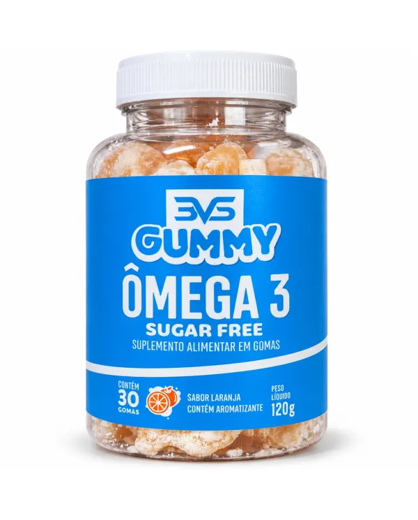 Gummy Ômega 3 Sugar Free 120g Sabor Laranja BVS