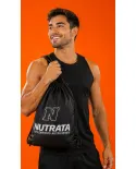 Gym Bag Nutrata mochila saco esportiva preta 42x34cm - foto 2 de 3