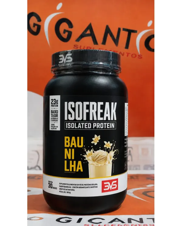 Isofreak Isolated Protein 3VS Nutrition 900g Proteína Isolada 30 Doses