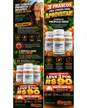 Kit com 3 potes de Extrato de Própolis Verde Tiaraju 75mg - foto 5 de 7