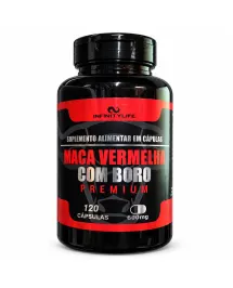 Maca Vermelha com Boro Premium 120 Cápsulas Infinitylife