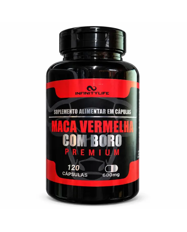 Maca Vermelha com Boro Premium 120 Cápsulas Infinitylife
