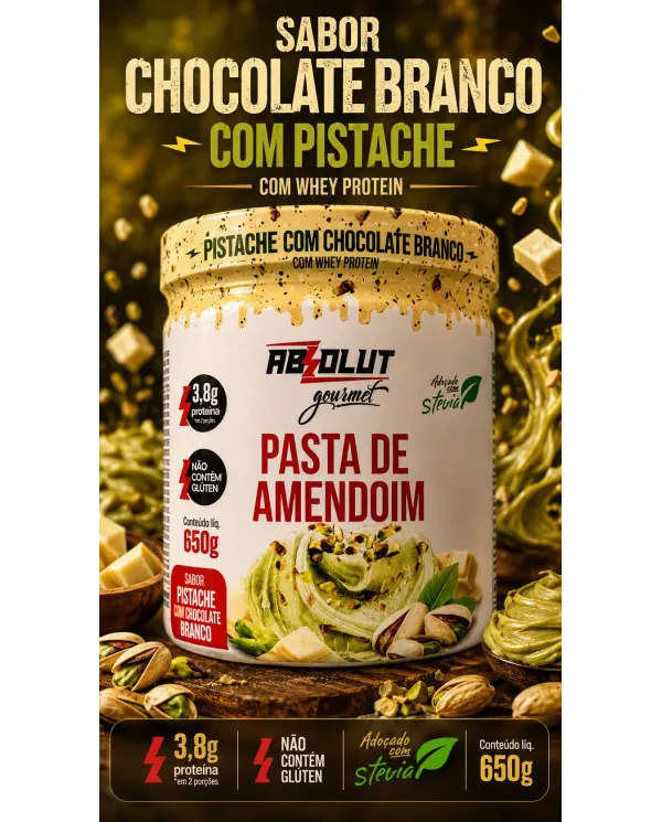 Absolut Pasta de Amendoim com Whey Protein 650g