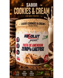 Pasta de Amendoim Zero Lactose com Whey Protein 650g Absolut Gourmet