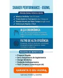 Shaker Performance Science Nutrition 650ml Azul com Filtro Anti-Grumos e Alça Integrada — Gigantic Suplementos - foto 2 de 5