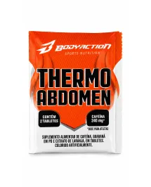 Termogênico Thermo Abdomen BodyAction 2 Tabletes Cafeína 240mg Guaraná Laranja Moro
