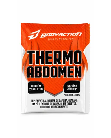 Termogênico Thermo Abdomen BodyAction 2 Tabletes Cafeína 240mg Guaraná Laranja Moro Termogênico Thermo Abdomen BodyAction 2 Tabletes Cafeína 240mg Guaraná Laranja Moro