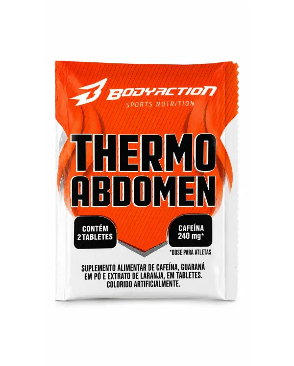 Sachê de Termogênico Thermo Abdomen BodyAction com 2 tabletes