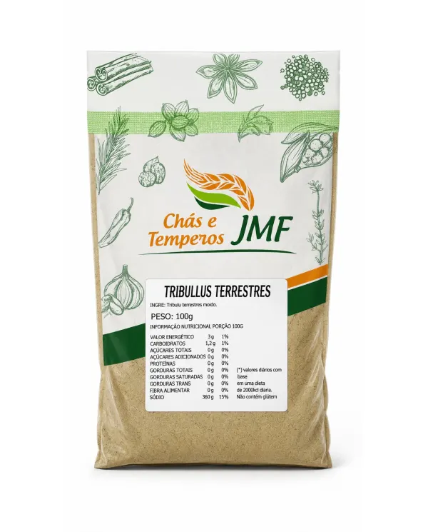 JMF Tribulus Terrestres Moído 100g suplemento natural