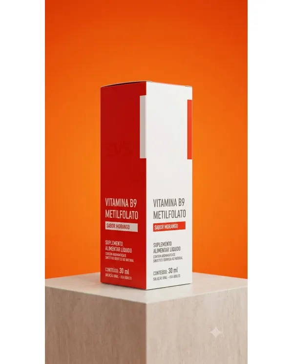 Vitamina B9 Metilfolato 3VS Líquido 30ml Solução Oral em Gotas