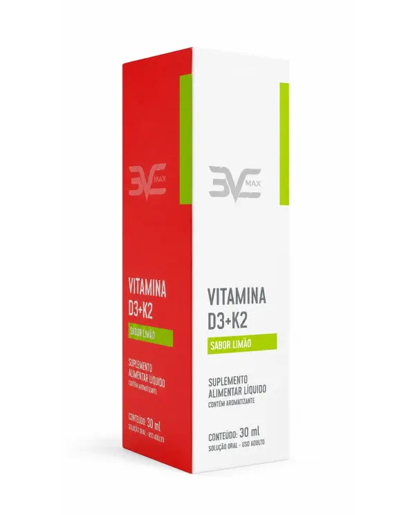 Vitamina D3 + K2 3VS Max 30ml solução oral em gotas