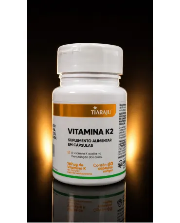 Vitamina K2 Tiaraju 149mcg 60 Cápsulas Softgel - Menaquinona-7 MK7 Vitamina K2 Tiaraju 149mcg 60 Cápsulas Softgel - Menaquinona-7 MK7