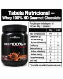 Embalagem do Whey 100% HD Gourmet 450g da marca Black Skull. - foto 10 de 13