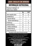 Tabela nutricional do Whey 100% HD Black Skull 900g sabor Chocolate com Amendoim
